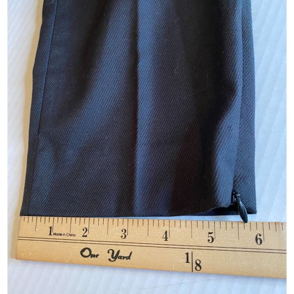 Banana Republic Mobwife Y2K Black Dress Stretch Pants with Ankle Zipper Size 6 - Picture 11 of 11